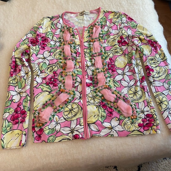 Blumarine Tops - Blumarine🌸feminine lovely Top  . Size large . Zipper.
